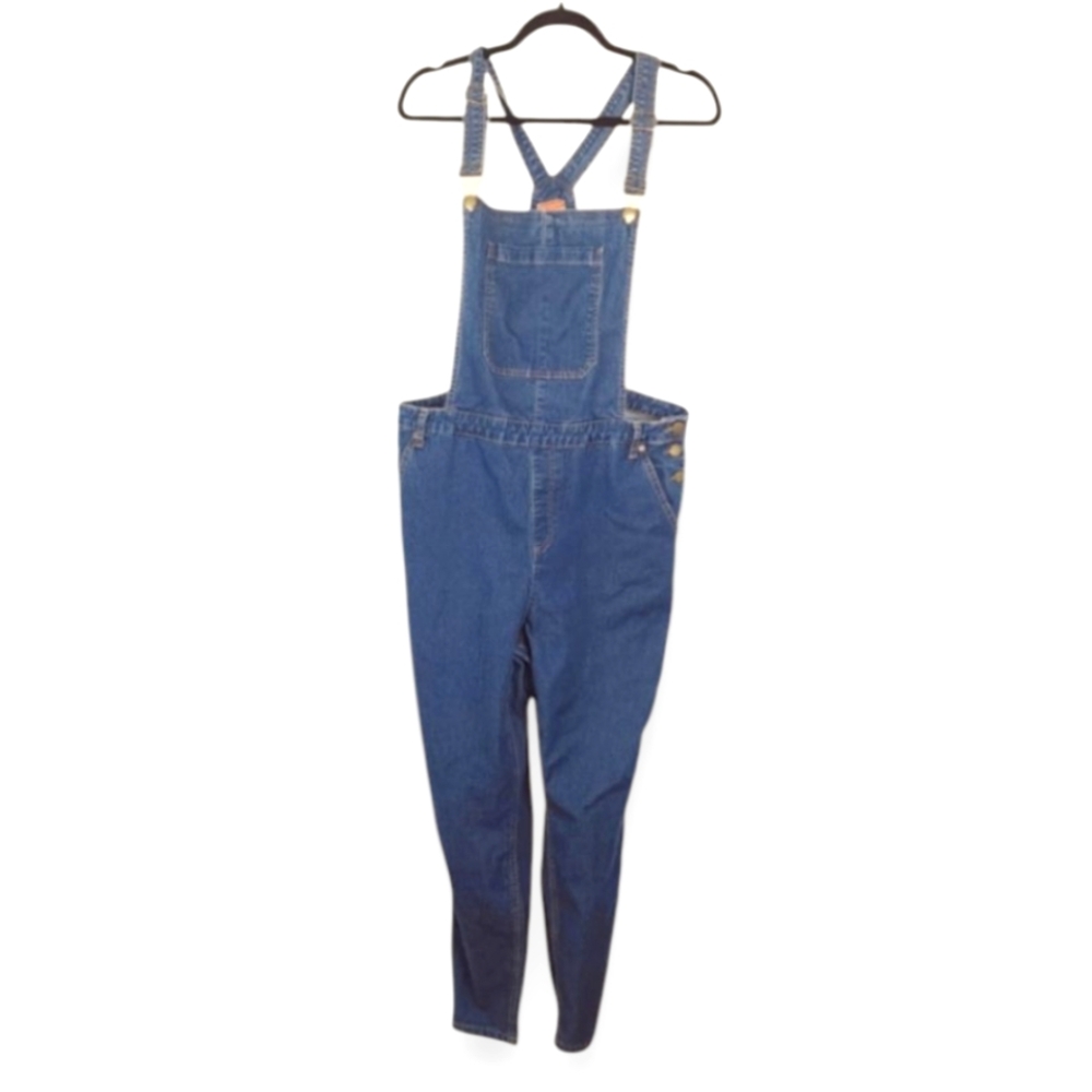 Modcloth Jean Overalls Straight Leg Stretch Size 1x - Picture 2 of 7